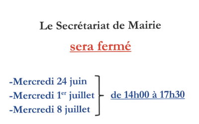 Fermeture Mairie