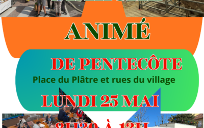 Marché animé du Lundi de Pentecôte