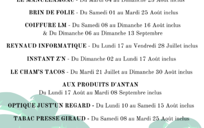 Congés des commerçants