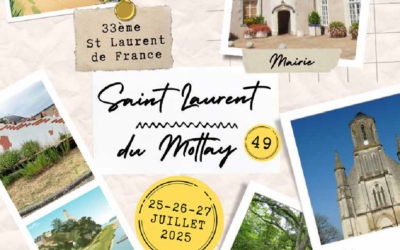 Saint Laurent du Mottay – 33ème rassemblement des St Laurent de France -dossier général + dossier offre jeune