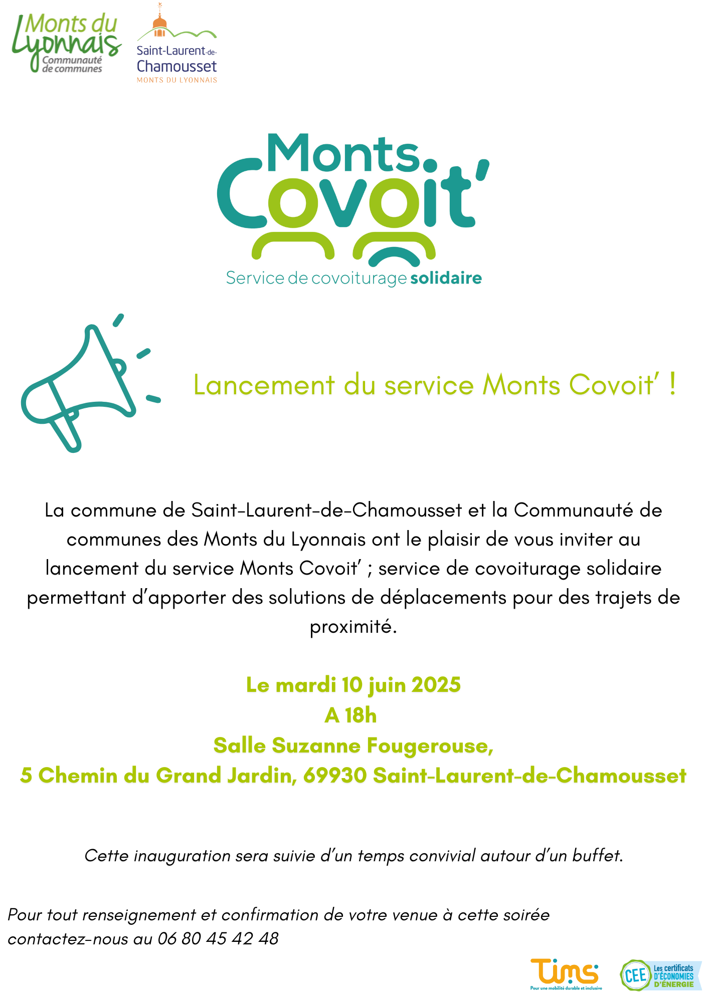 Lancement du service Monts Covoit’-RS