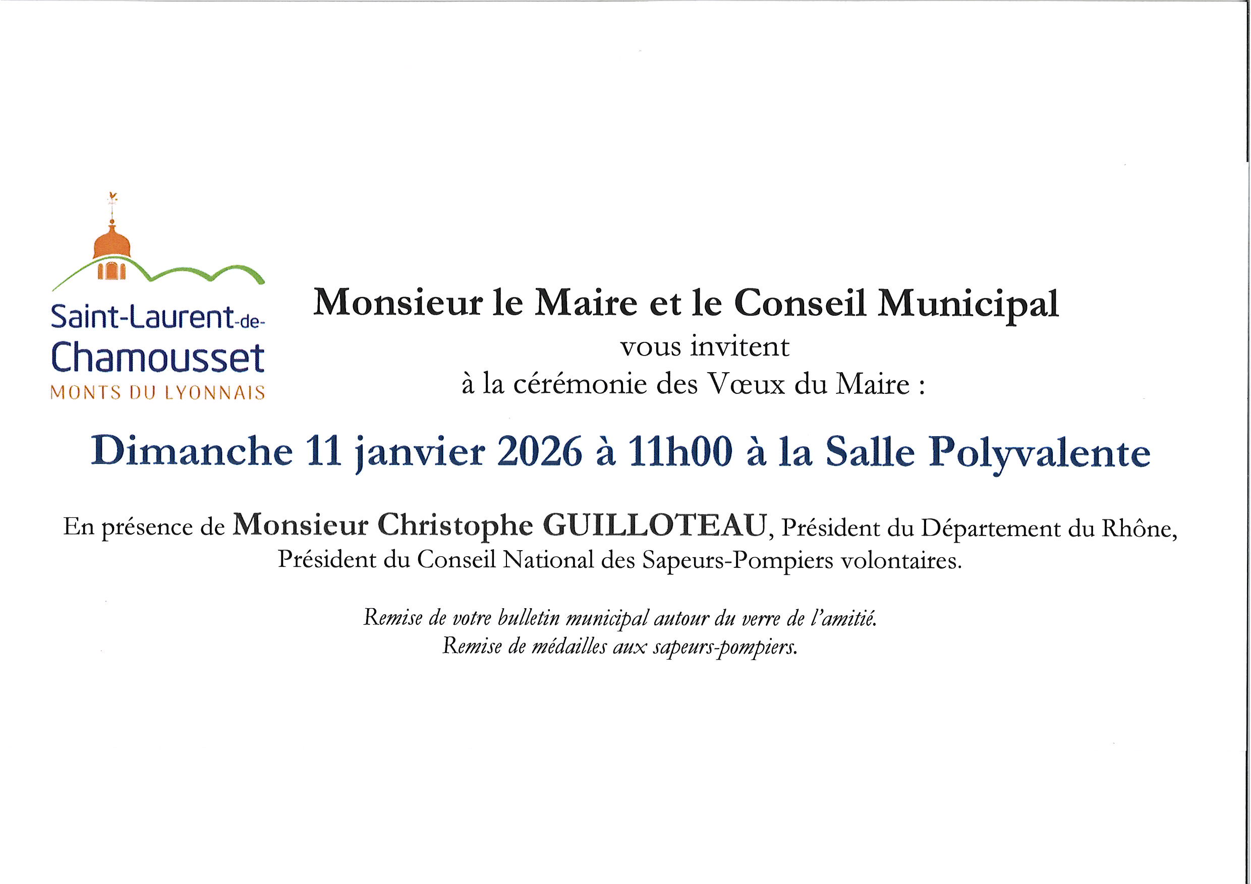 Cérémonie des Voeux du Maire